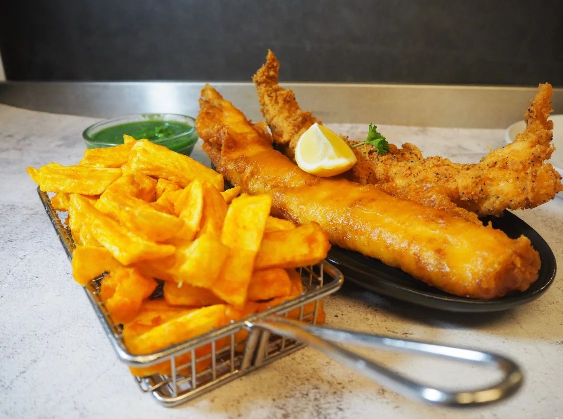 fish and chips Served at Bad Boy Street Food Mossley's Takeaway in Walsallpng